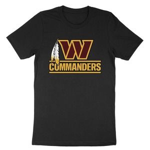 Washington Football New Commanders Redskins Feather Logo Tshirt